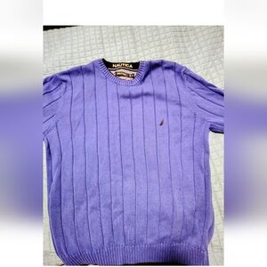 Vintage Nautica Classic Men's Sweater in size XL is a royal blue heavyweight